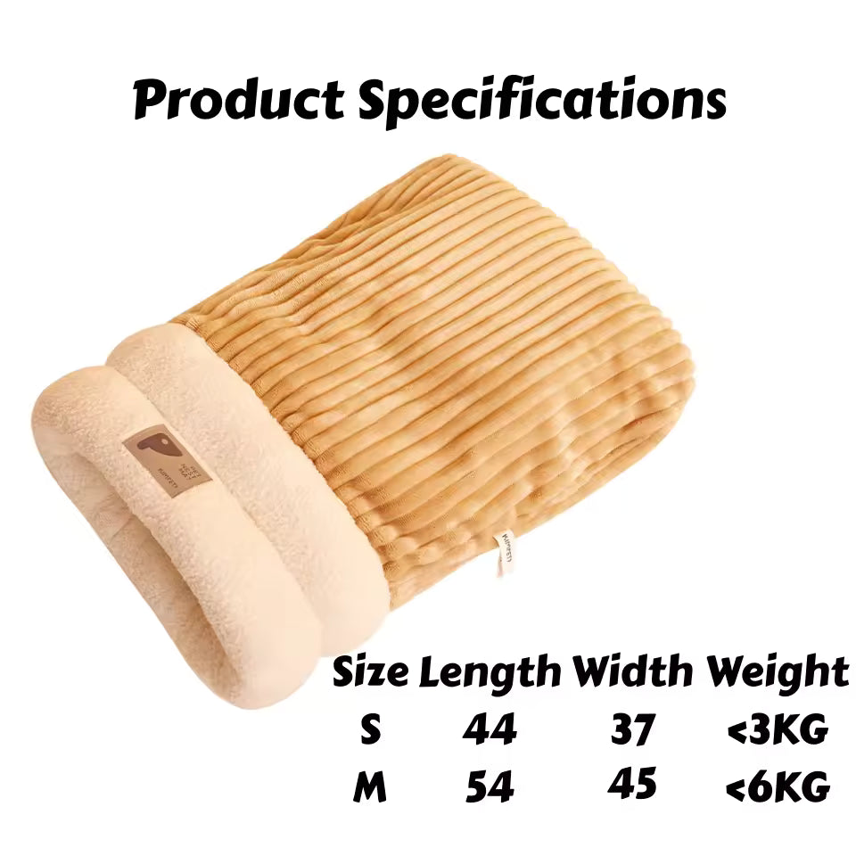 Cozy Burrow Cat Cave Bed